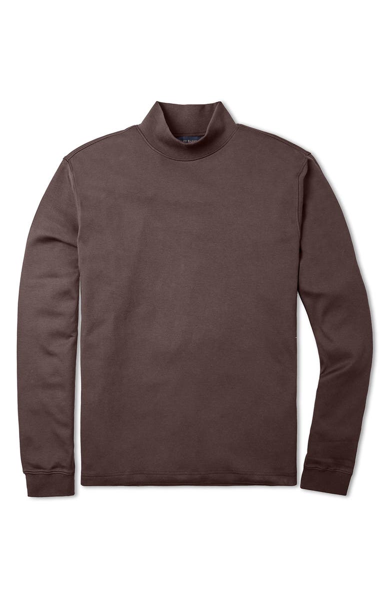 Scott Barber Pima Cotton Interlock Mock Neck Pullover, Main, color,