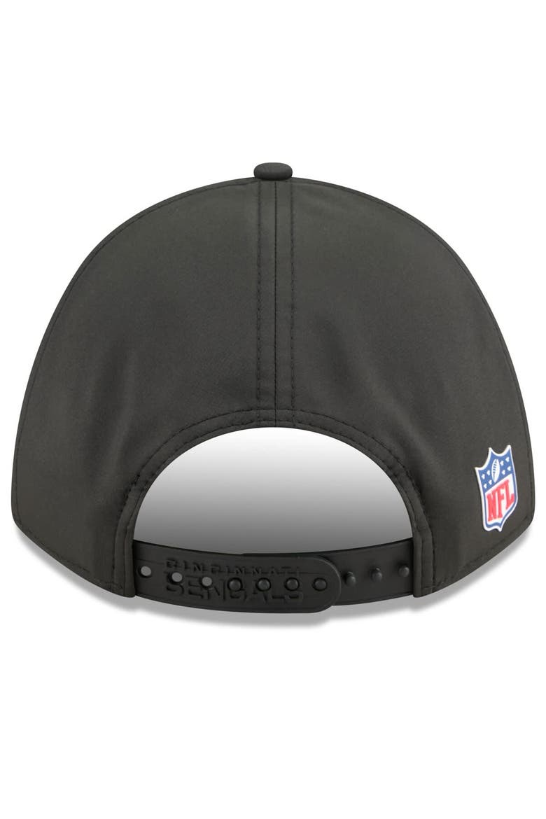 Men's New Era Black Cincinnati Bengals 2025 Sideline  M-Crown 9FORTY Adjustable Hat, Alternate, color, Black