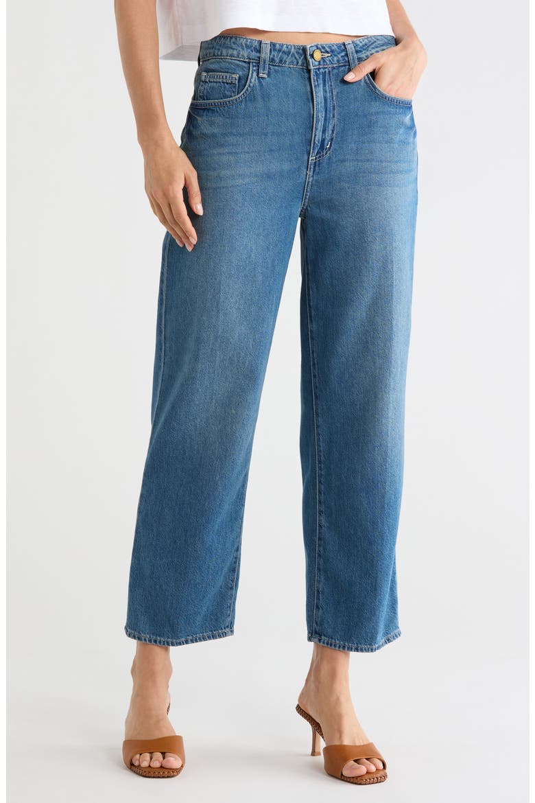 June Ultra High Waist Crop Stovepipe Jeans, Main, color, FRESNO