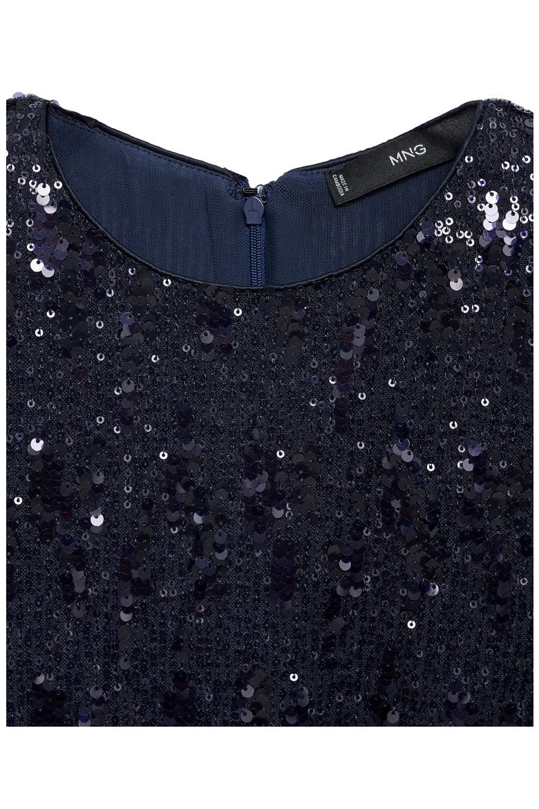 Sequin Long Sleeve T-Shirt, Alternate, color, DARK NAVY