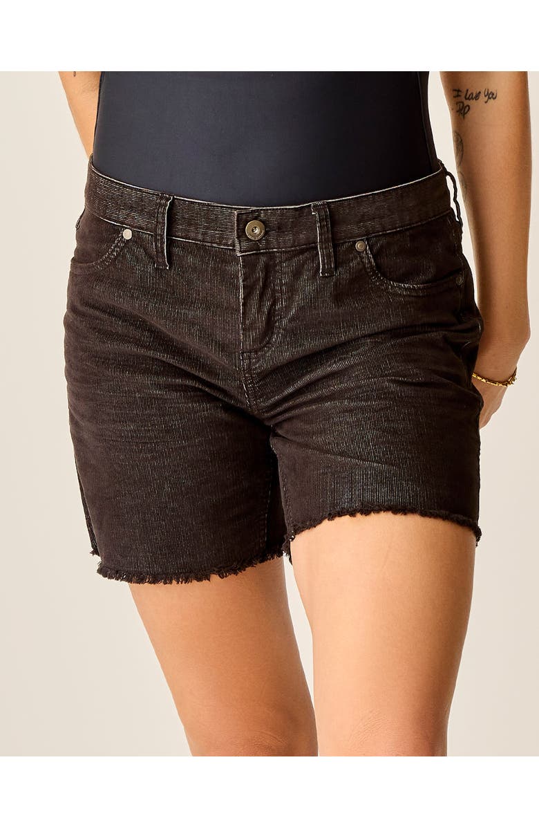 Carve Designs Oahu 6" Corduroy Short, Alternate, color, Black
