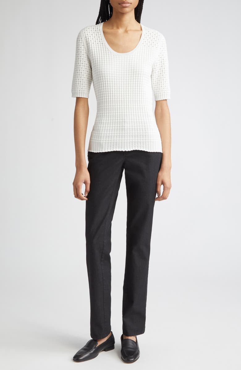 Lafayette 148 New York Thompson Jeans, Alternate, color, Black