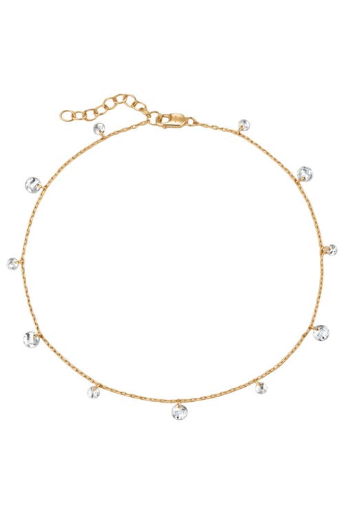 MADE BY MARY Dew Drop Floating Anklet in Gold Vermeil at Nordstrom, Size 8