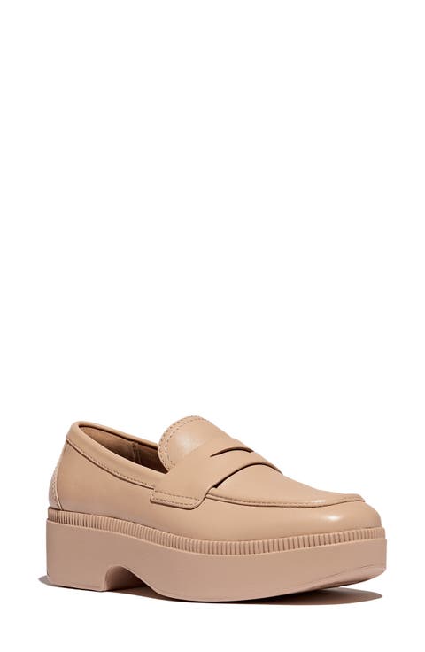 Luma Leather Demi Wedge Loafer (Women)