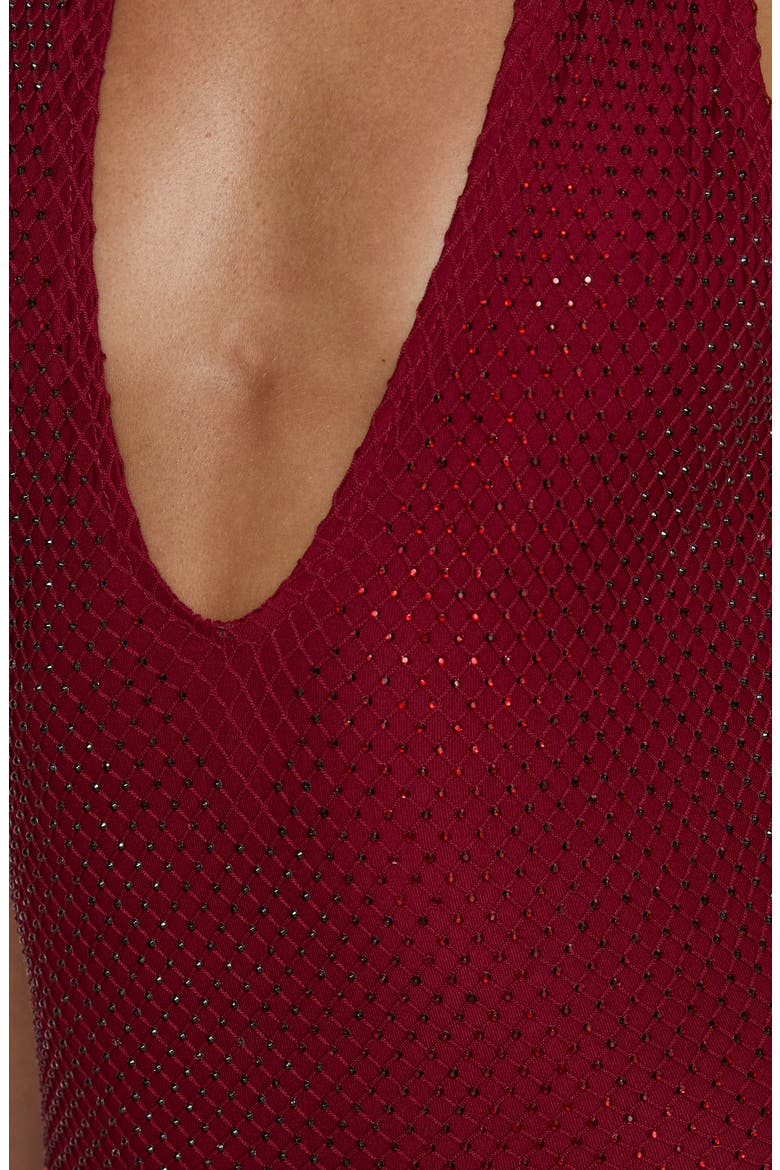 Earls Halter Maxi Dress, Alternate, color, RED