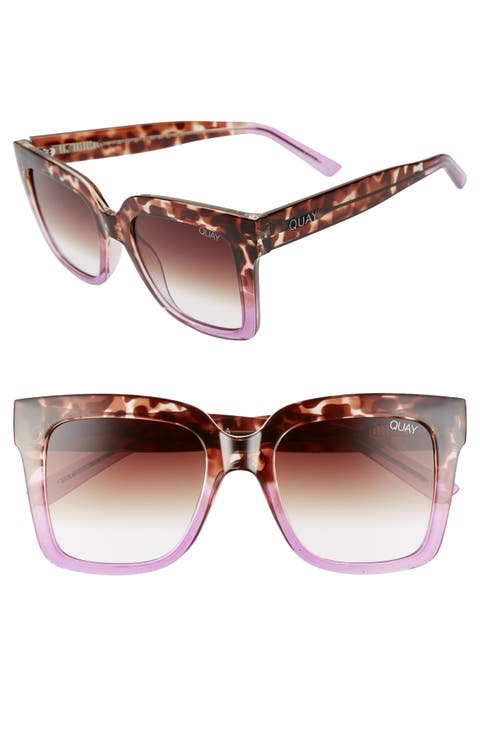 Icy 52mm Gradient Square Sunglasses