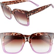 QUAY Icy 52mm Gradient Square Sunglasses
