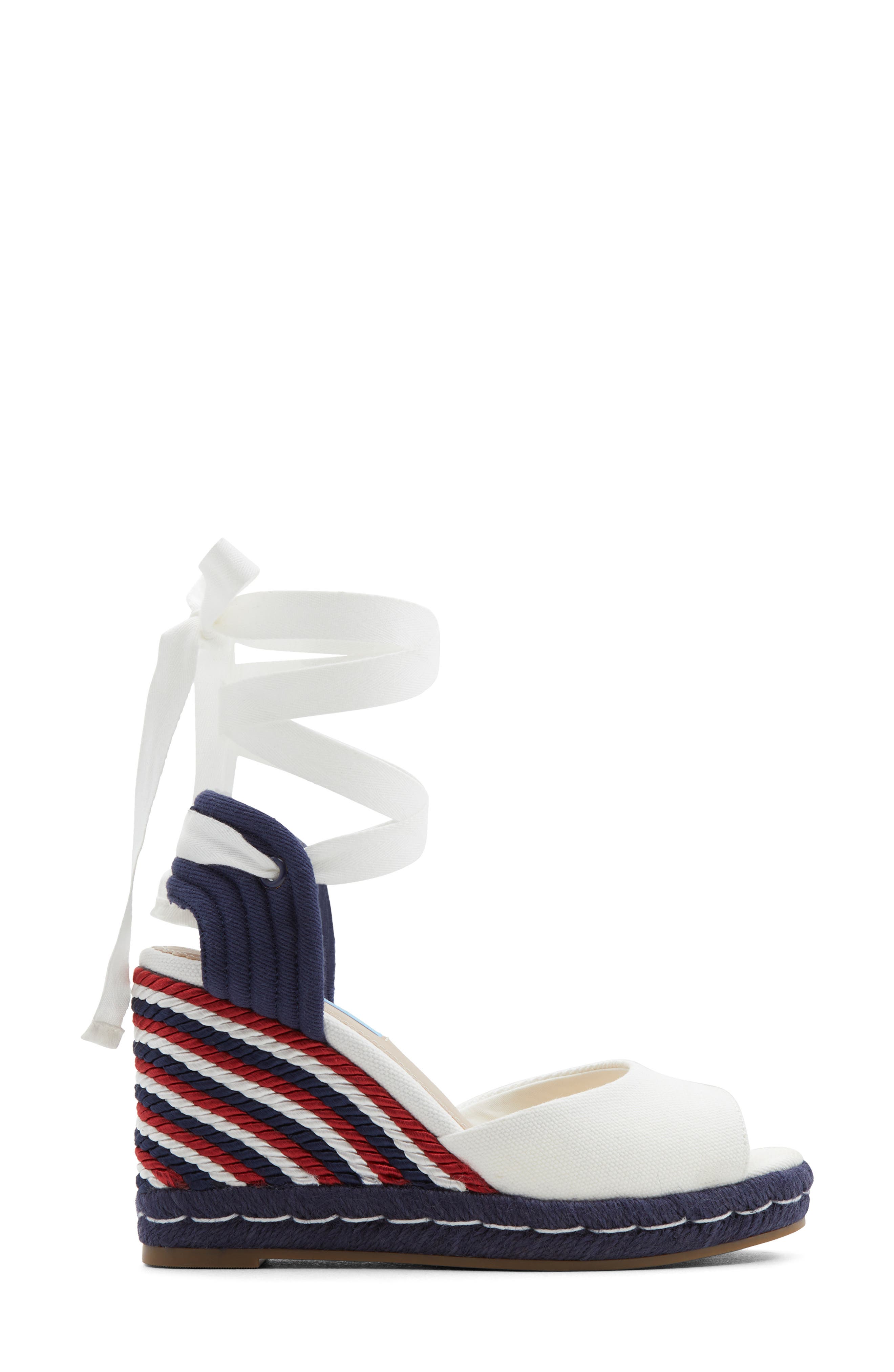 Draper James Ophelia Ankle Tie Espadrille Wedge Sandal, Alternate, color, 