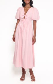 Petal & Pup Karla Puff Sleeve Midi Dress