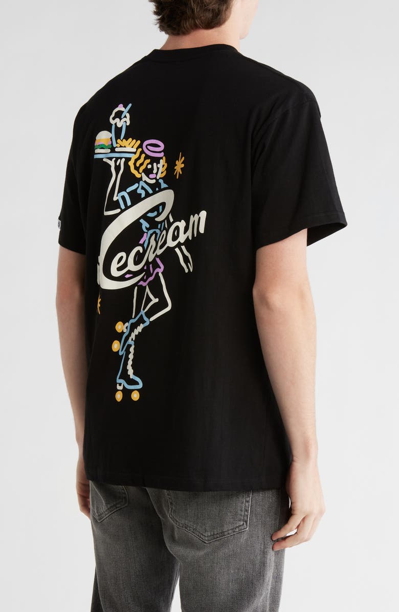 ICECREAM Waitress Graphic T-Shirt, Alternate, color, Black