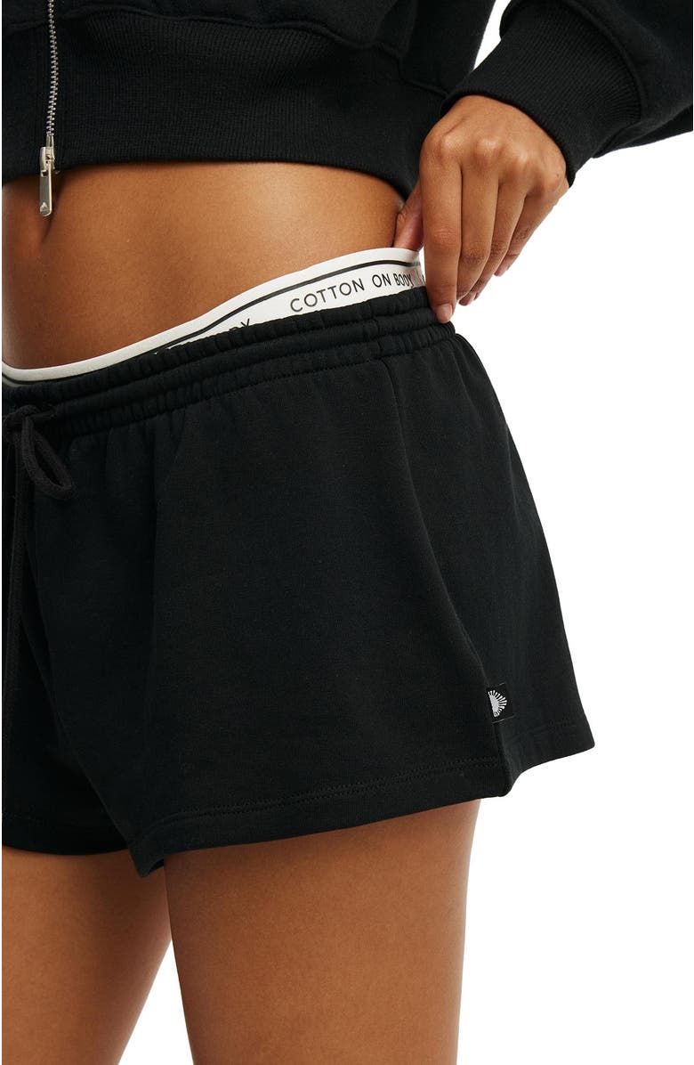 COTTON ON BODY Women's Active Fleece Micro Short, Alternate, color, Black