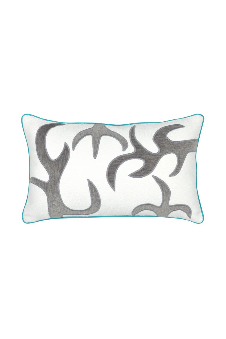 Pioneer Hand Appliqued & Embroidered Velvet Indoor & Outdoor Woven Accent Pillow, Main, color, Multi