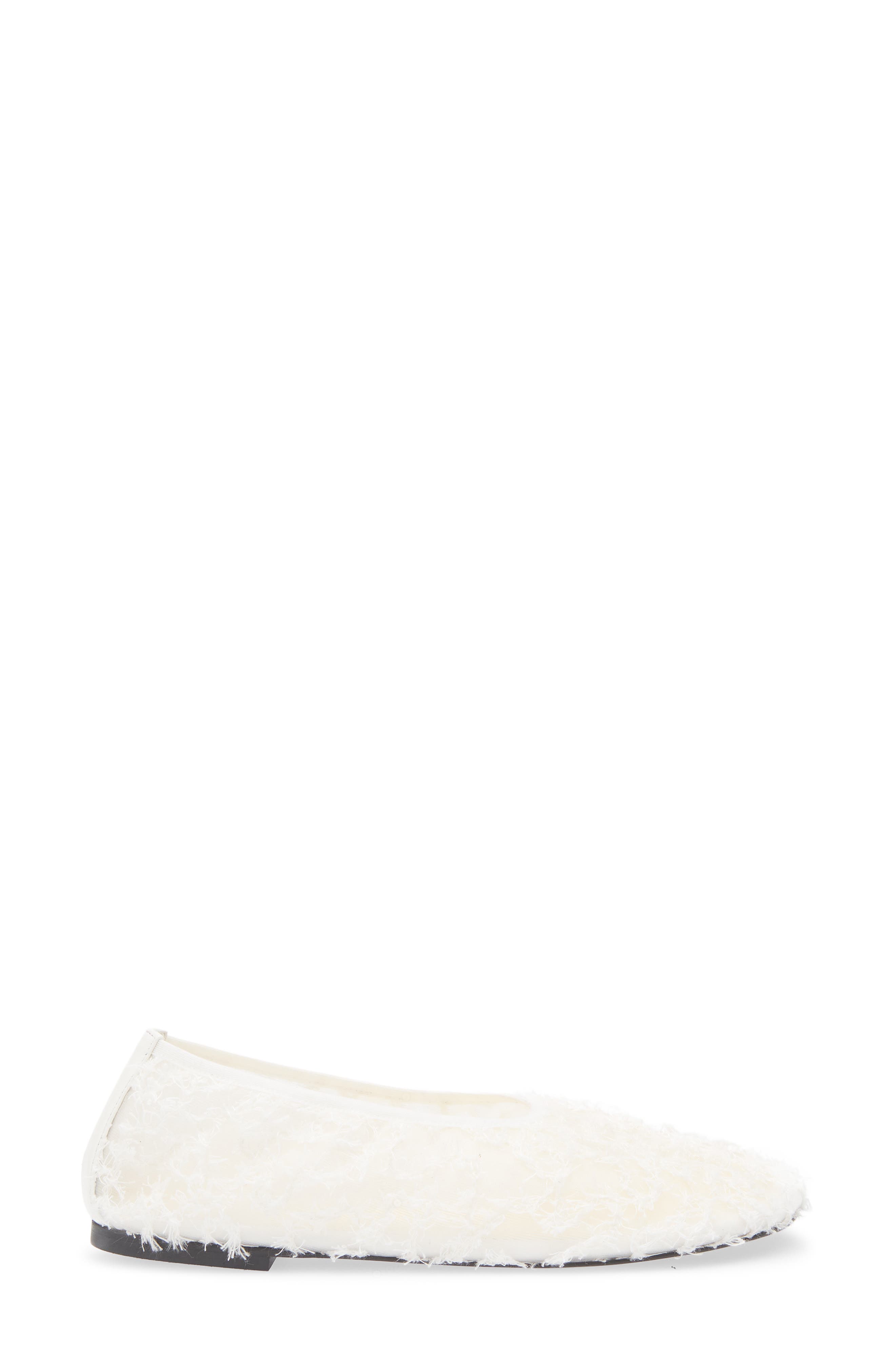 Proenza Schouler Glove Lace Ballet Flat, Alternate, color, White