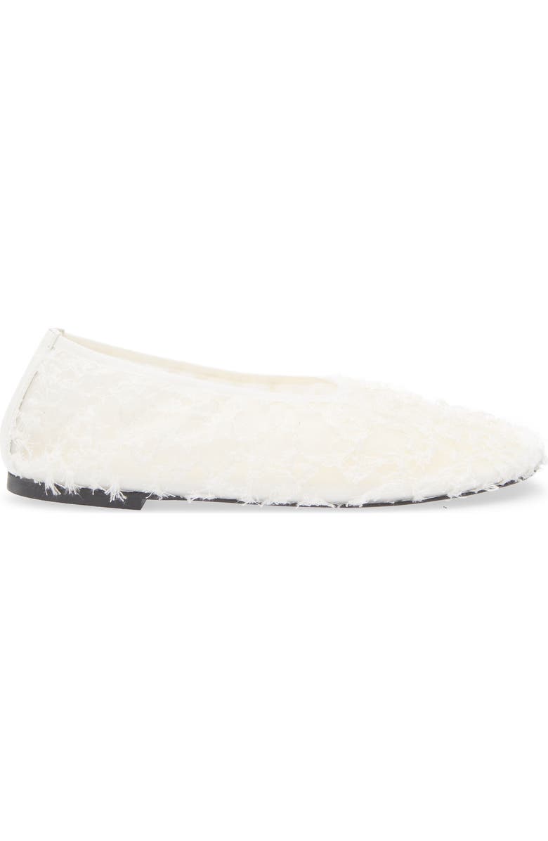Proenza Schouler Glove Lace Ballet Flat, Alternate, color, White