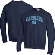 Champion Men's Champion  Navy North Carolina Tar Heels Arch Over Logo Pullover Sweatshirt