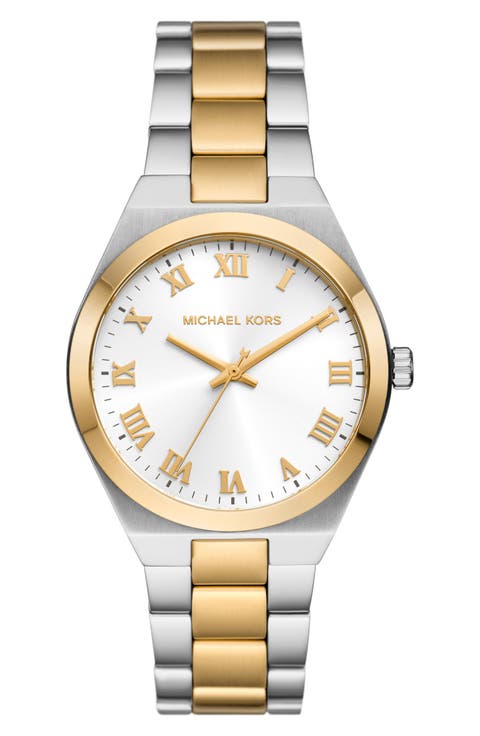 Lennox Two-Tone Bracelet Watch, 37mm