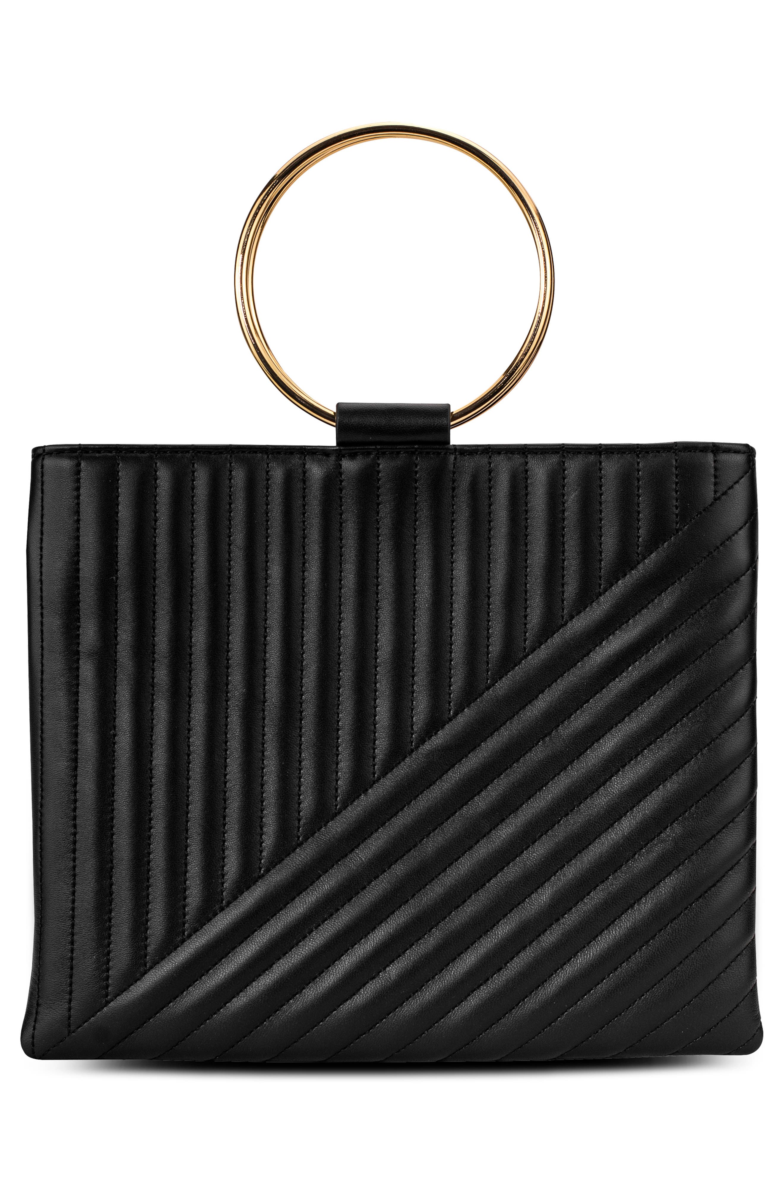 Thacker Quilted Leather Pouch, Alternate, color, 