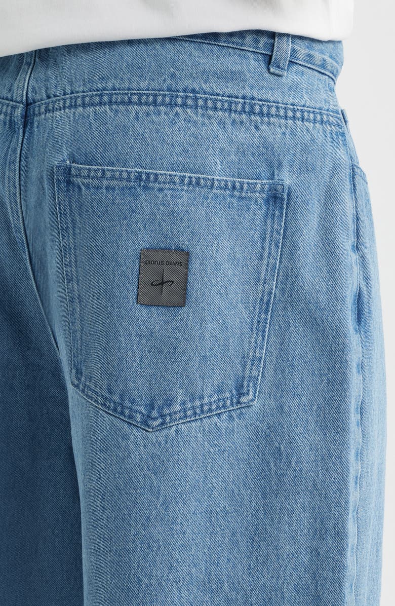 SANTO STUDIO Newport Denim Shorts, Alternate, color, Indigo Stone Washed