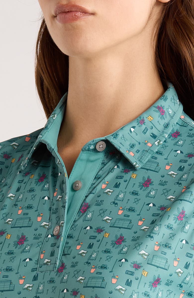 Swannies Natalie Sleeveless Golf Polo, Alternate, color, Wasabi