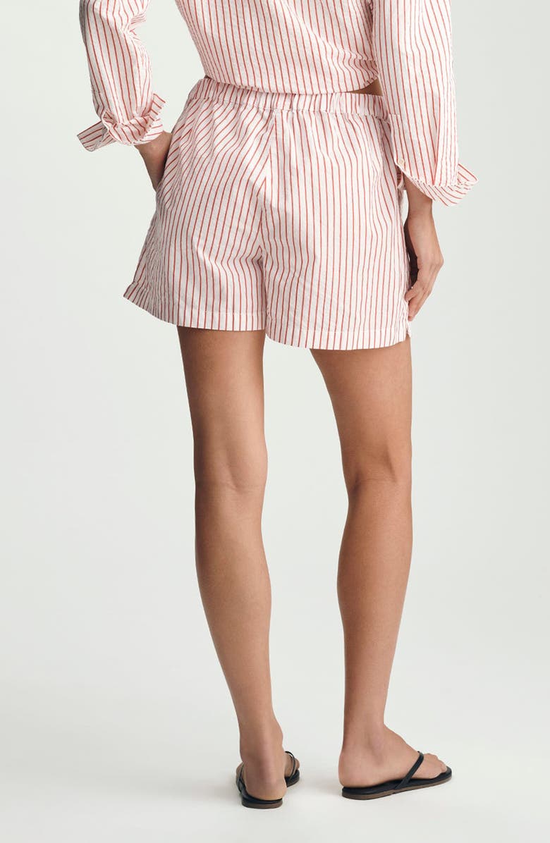 Mavi Jeans Stripe Shorts, Alternate, color, Red Striped