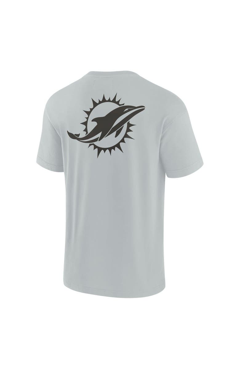 Fanatics Signature Unisex Fanatics Signature Gray Miami Dolphins Elements Super Soft Short Sleeve T-Shirt, Alternate, color, Gray