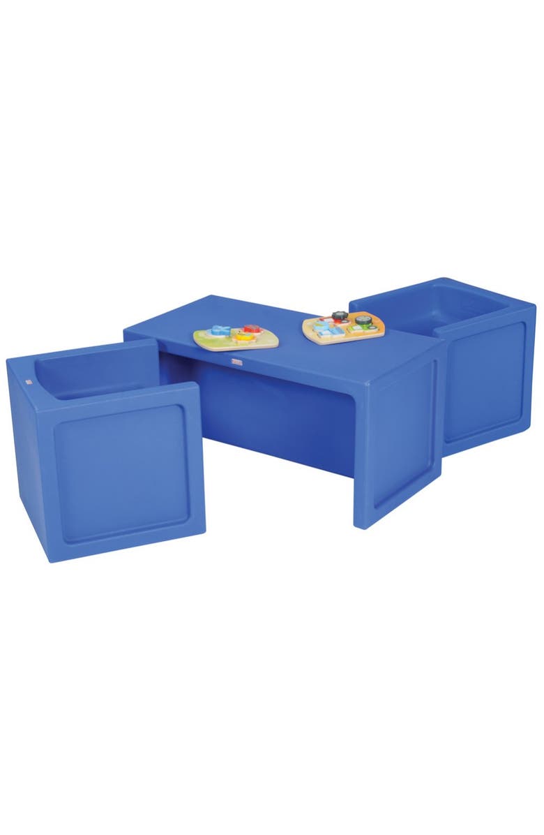 Kaplan Early Learning Company Versatile Seating Group - Set of 3, Alternate, color, Dark Blue