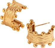 MacRae & Co. Crown Hoop Earrings