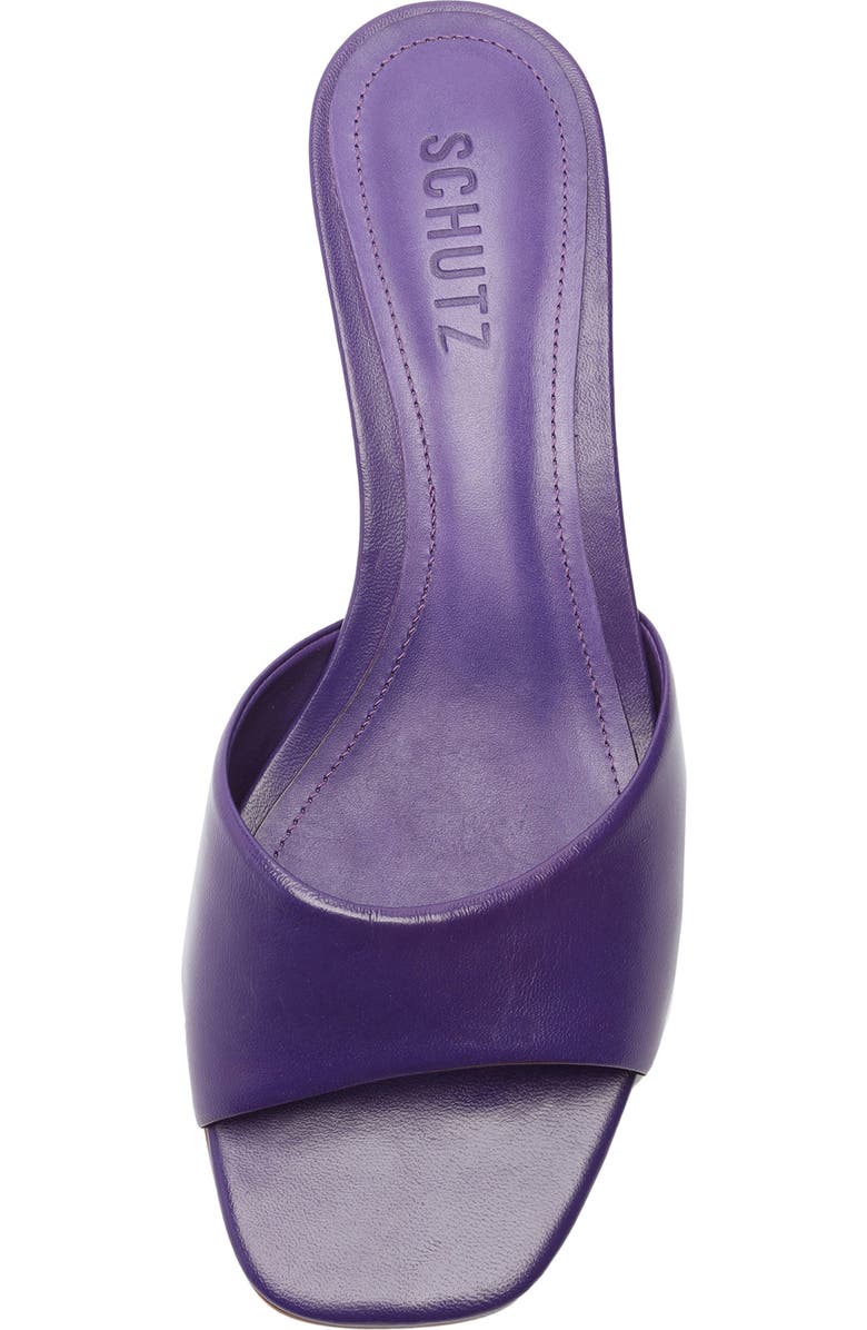 Schutz Schut Lizah Lo Slide Sandal, Alternate, color, Purple Cherry