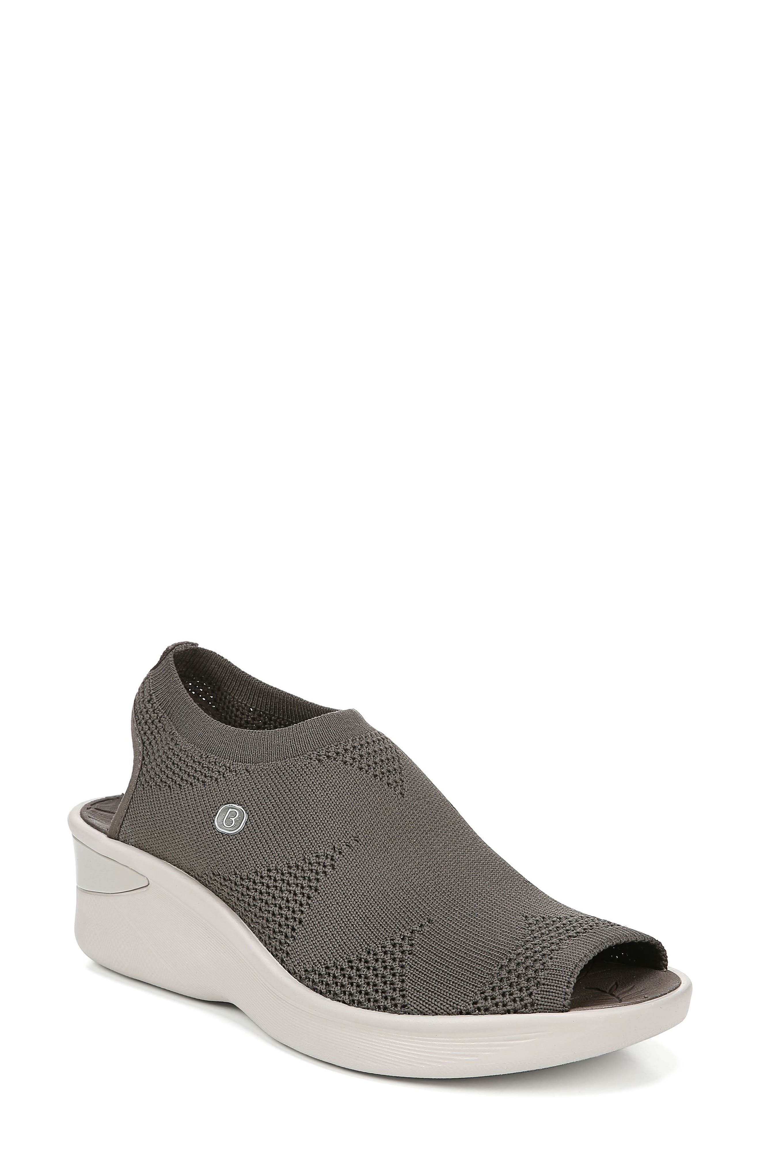 Secret Peep Toe Knit Sneaker, Main, color, MOREL FABRIC
