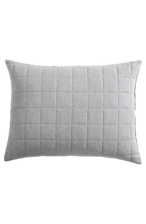 Calvin Klein Home Mélange Flannel Set Of 2 Pillow Shams In Grey