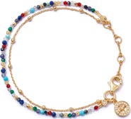 Astley Clarke Gold Fine Biography Multi Gemstone Compass Bracelet