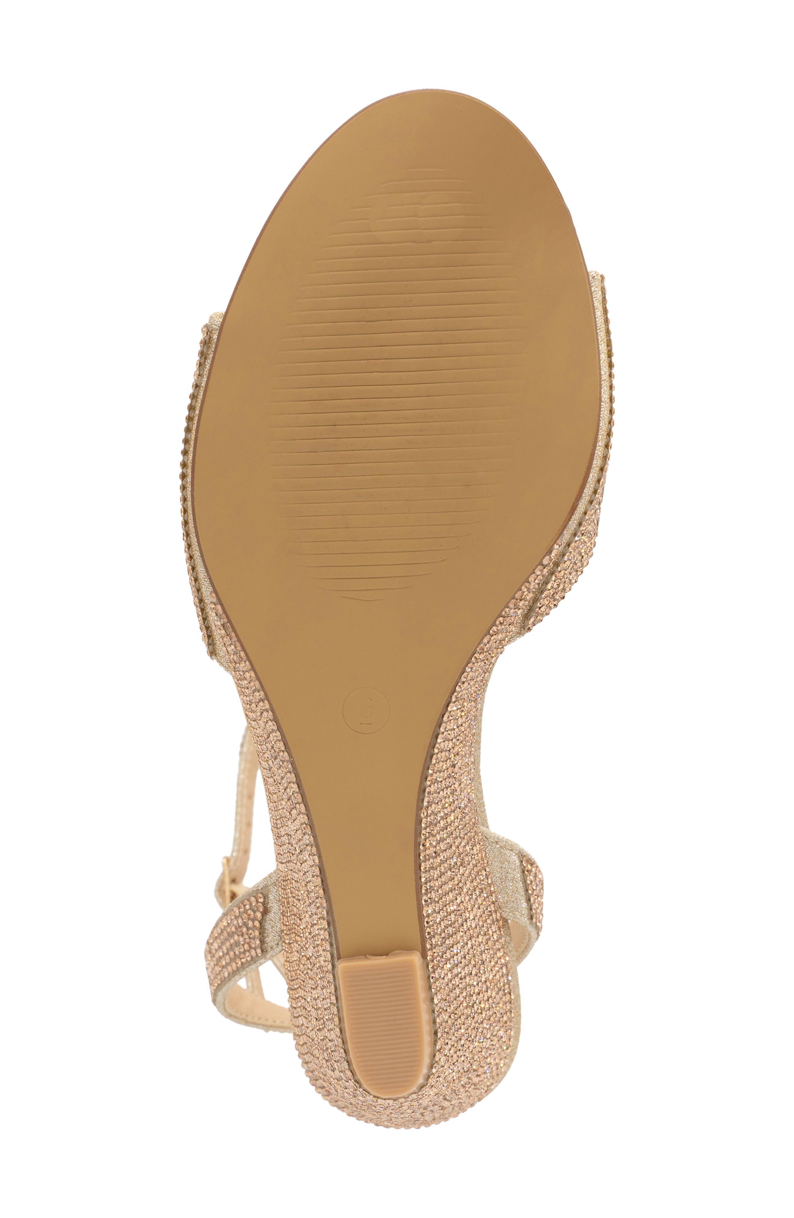 Moxie Ankle Strap Wedge Sandal, Alternate, color, CHAMPAGNE