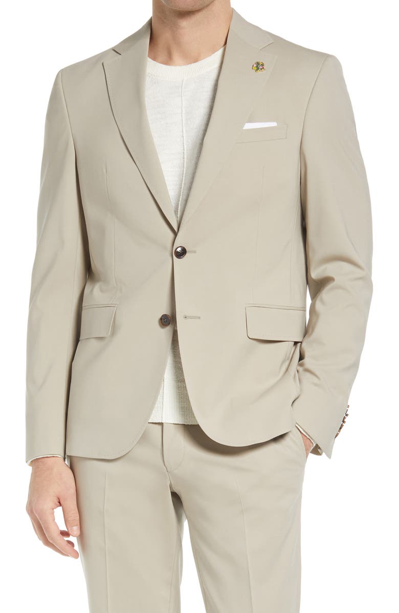 Ted Baker London Roger Slim Fit Stretch Wool Suit, Alternate, color, 