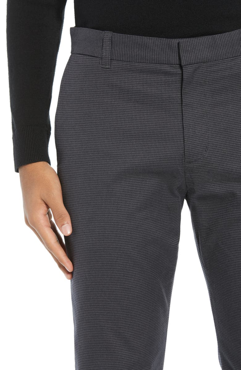 Vince Griffith Slim Fit Microcheck Stretch Cotton Chino Pants, Alternate, color,