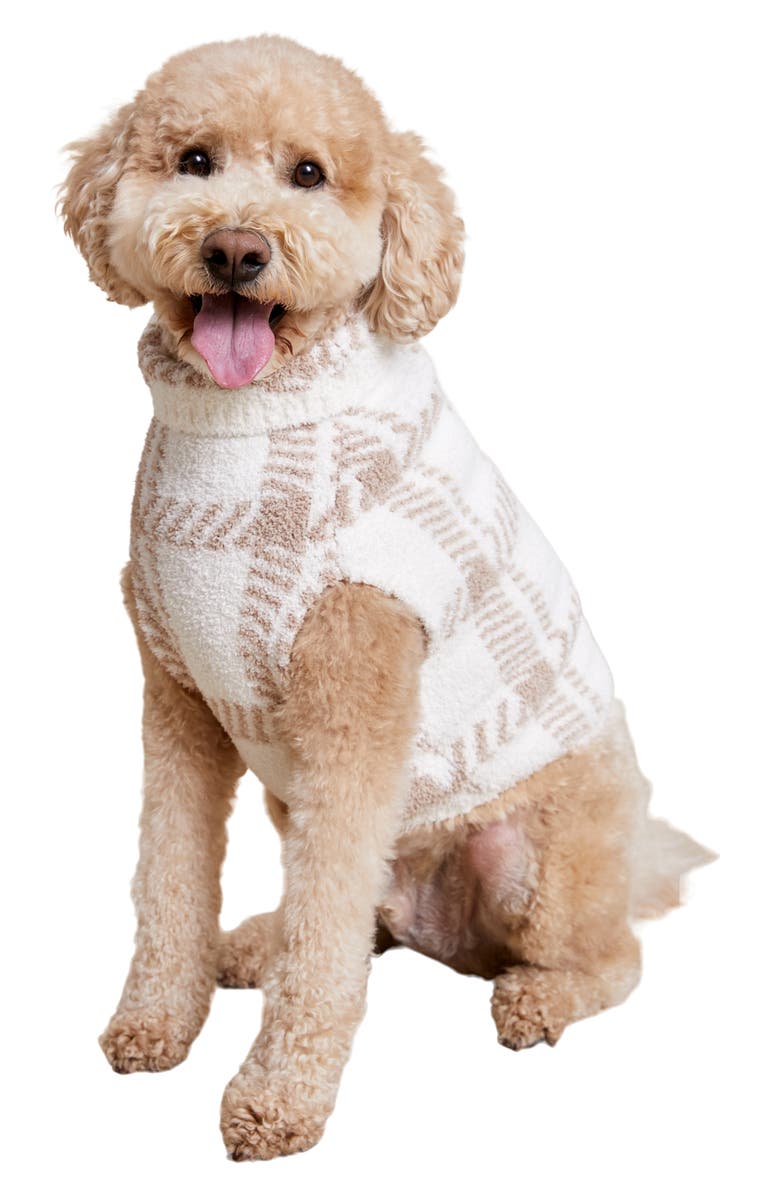 Barefoot Dreams<sup>®</sup> CozyChic<sup>®</sup> Plaid Pet Sweater, Alternate, color, 