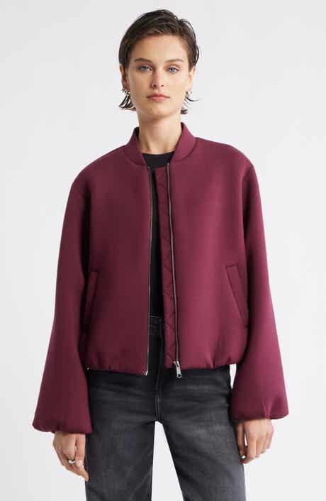Nordstrom Scuba Knit Bomber Jacket
