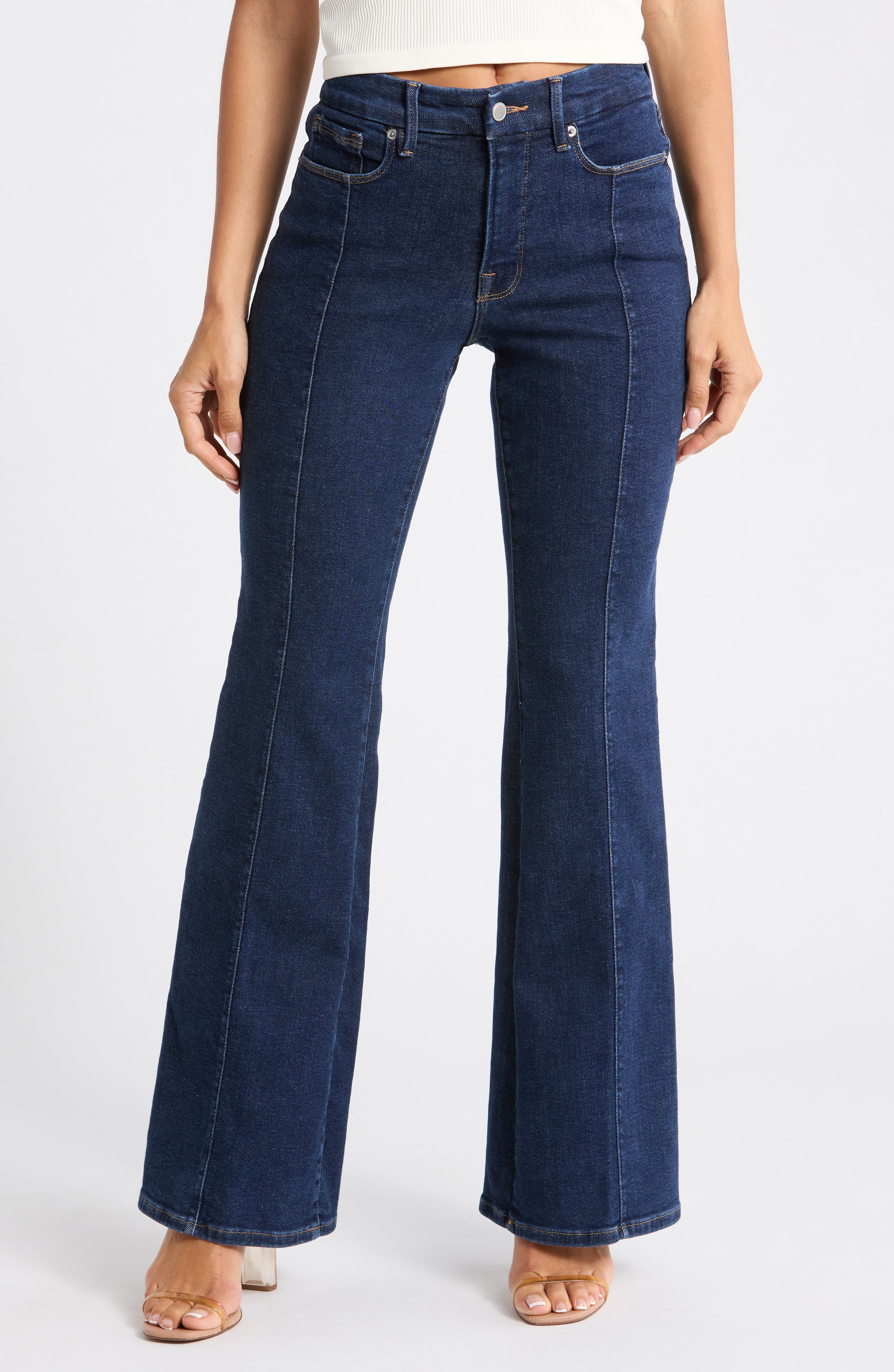 Good Legs Seamed Flare Jeans