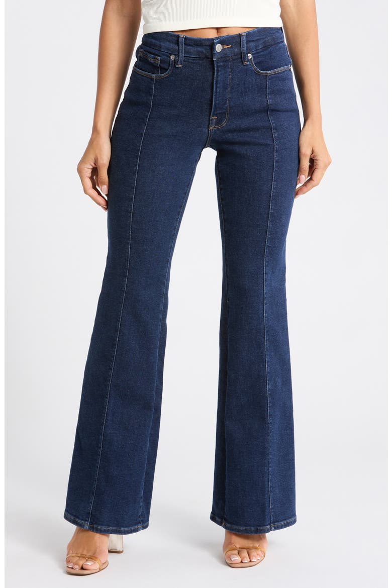 Good Legs Seamed Flare Jeans, Main, color, INDIGO983