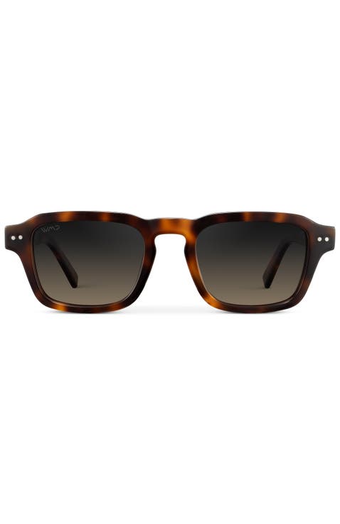 Morris - 49mm Rectangular Polarized Sunglasses