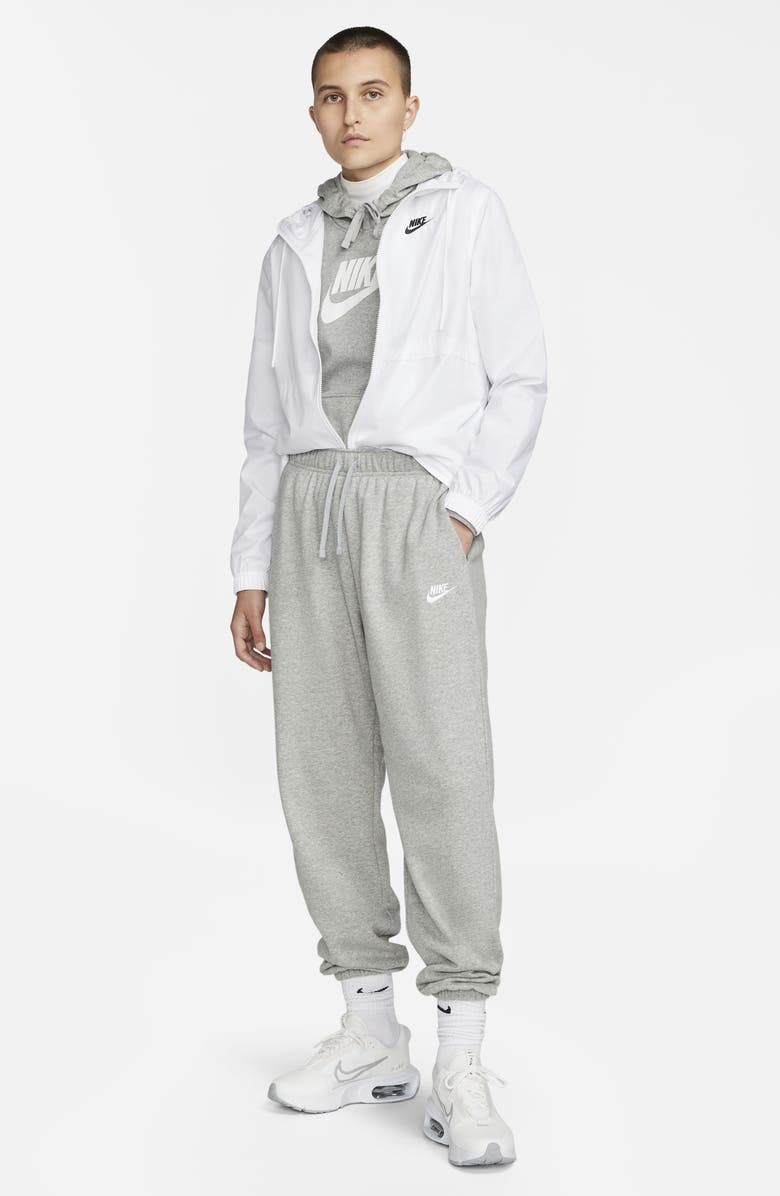 Nike Sportswear Club Fleece Sweatpants, Alternate, color, 063 Dark Grey Heather/White