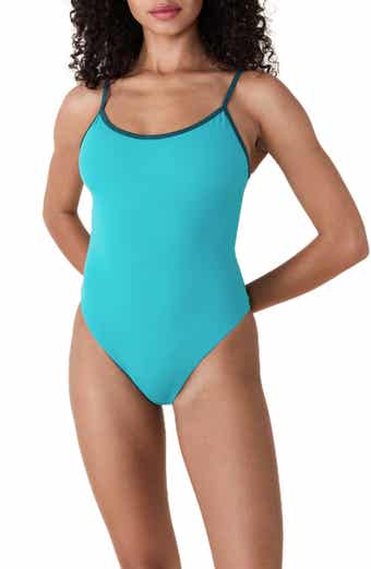 Bells Contrast Binding One-Piece Swimsuit