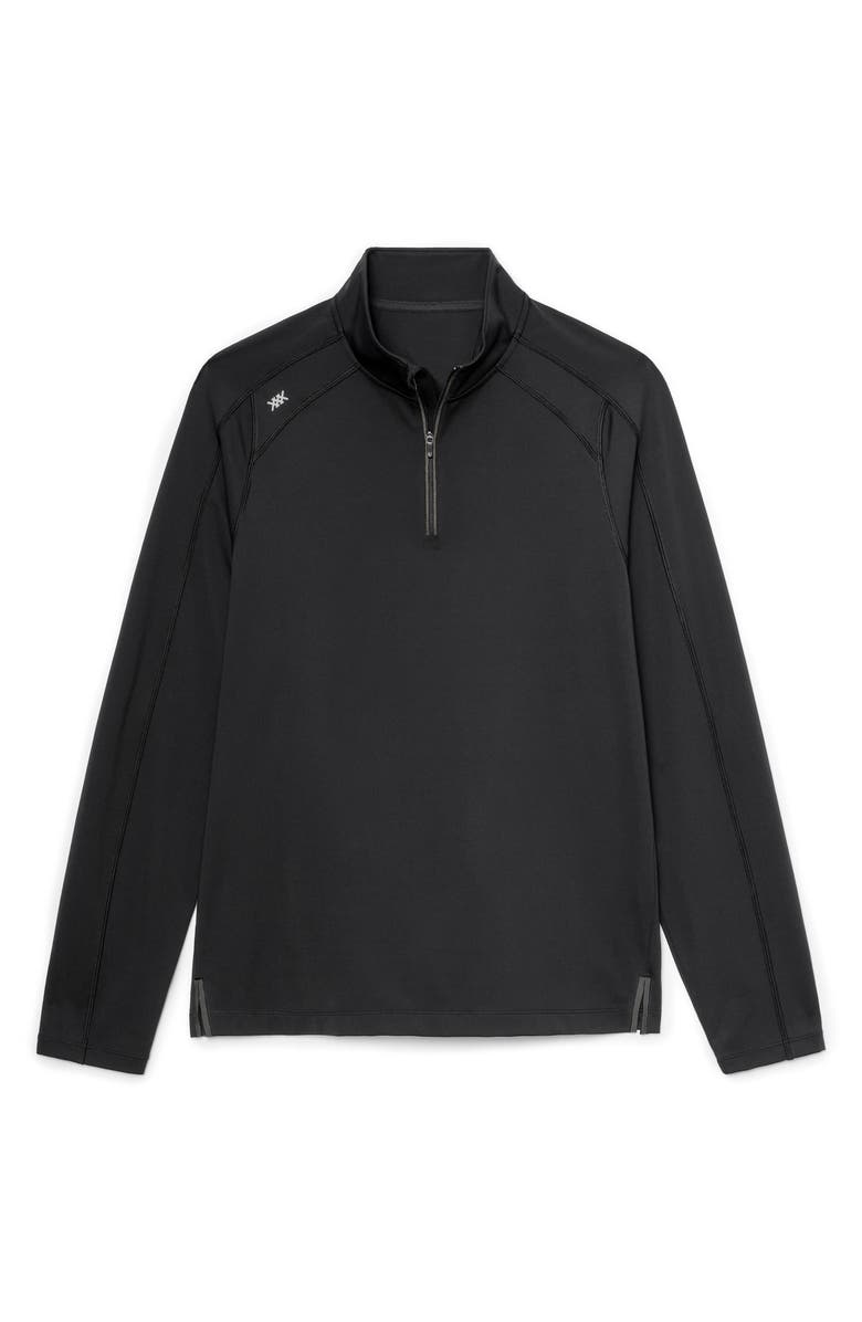 Rhone Rise Quarter Zip Pullover, Alternate, color, Black