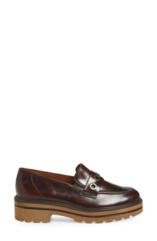Paul Green Billie Lug Sole Loafer In Brown