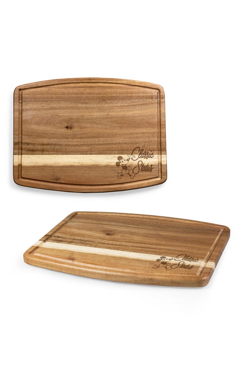 Disney® Mickey Mouse Ovale Cutting Board, Alternate, color, BROWN/MICKEY