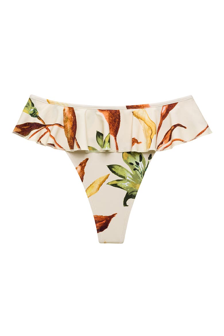 Rooted Floral Ruffle Bikini Bottoms, Alternate, color, ROOTED FLORAL