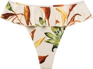 MONTCE Rooted Floral Ruffle Bikini Bottoms
