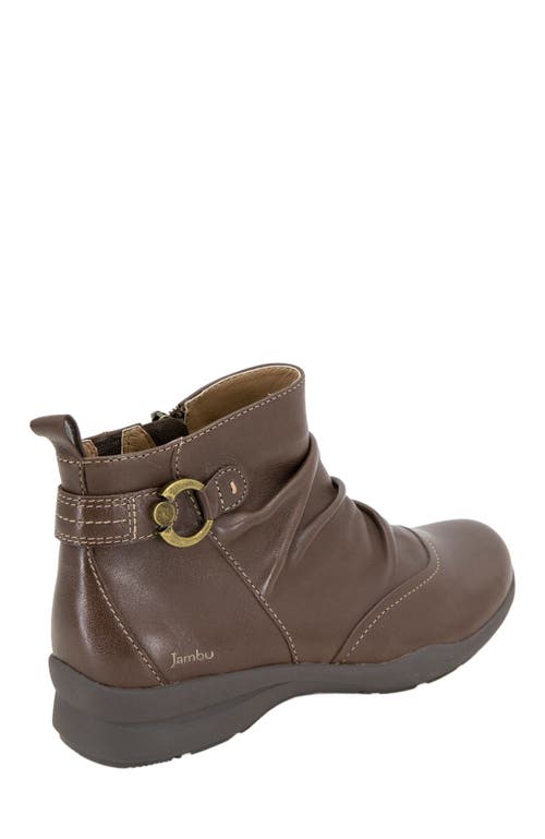 Jambu Womens Embellished Leather Ankle Boots In Dark Brown