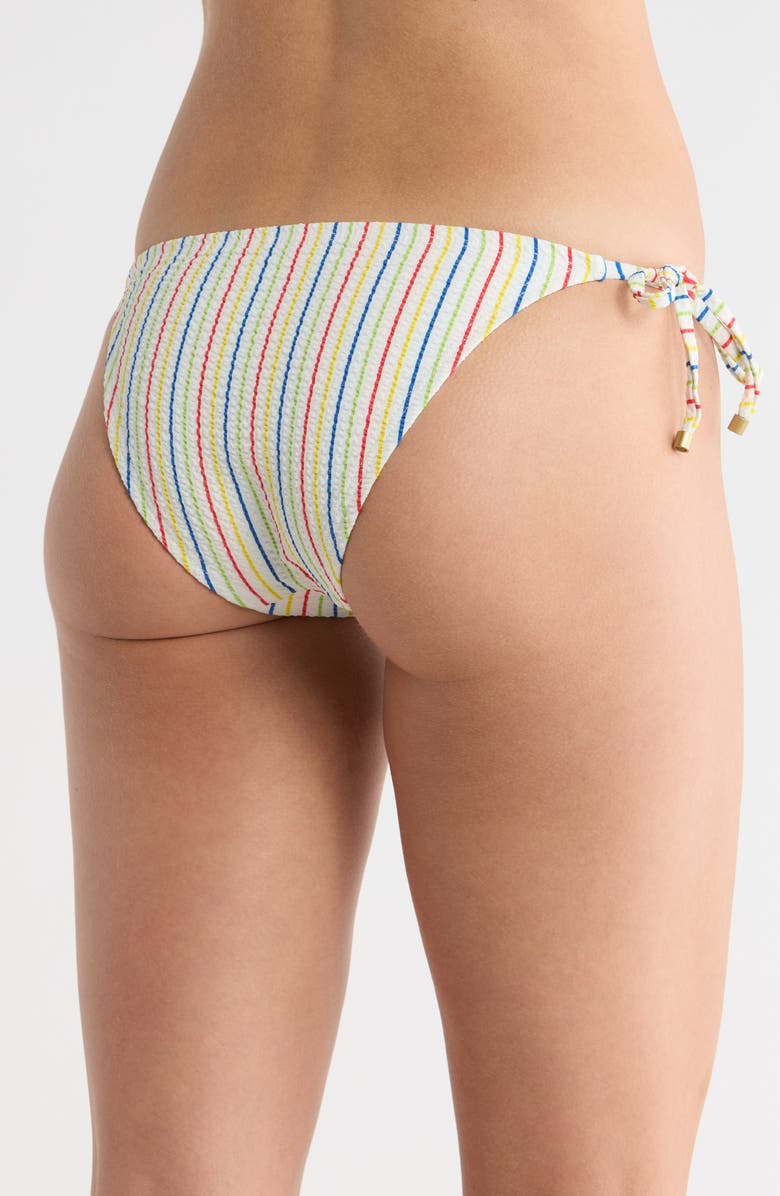 Vitamin A<sup>®</sup> Natalie Milter Side Tie Bikini Bottoms, Alternate, color, Retro Stripe
