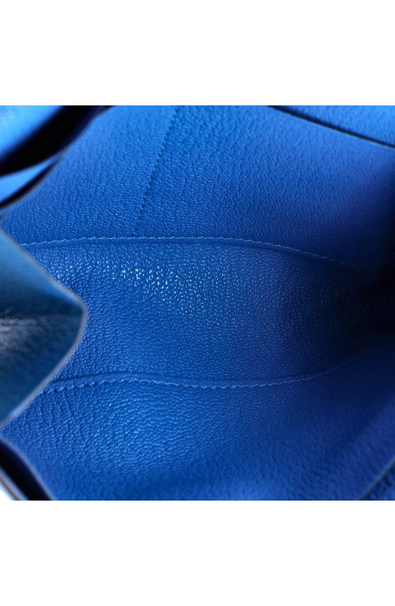 Pre-Owned Hermes Clic Wallet on Strap Chevre Mysore 16, Alternate, color, Bleu Frida