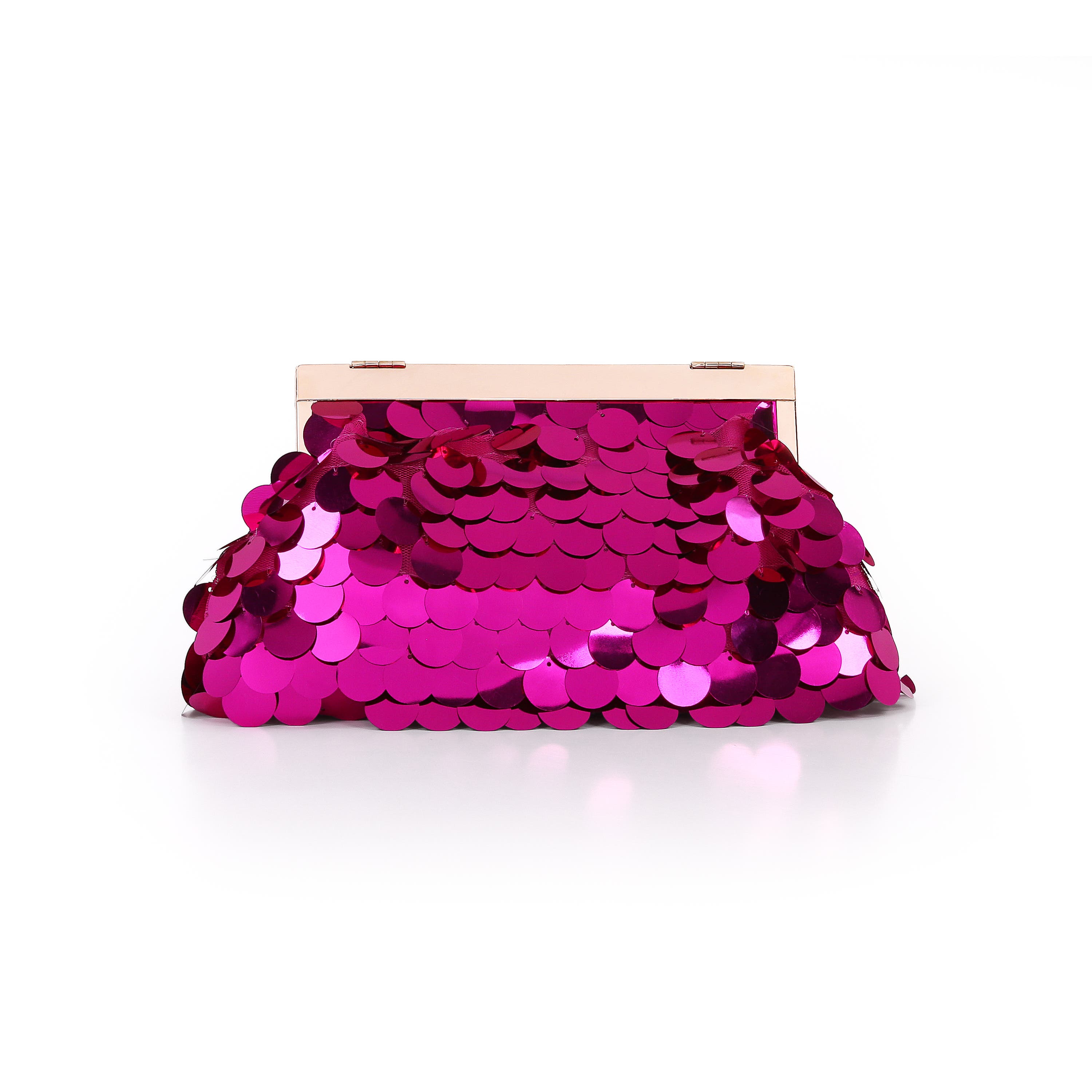 Edie Pouch Clutch, Alternate, color, Hot Pink